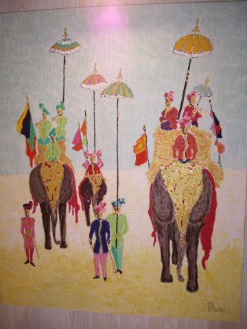 parade d'elephants